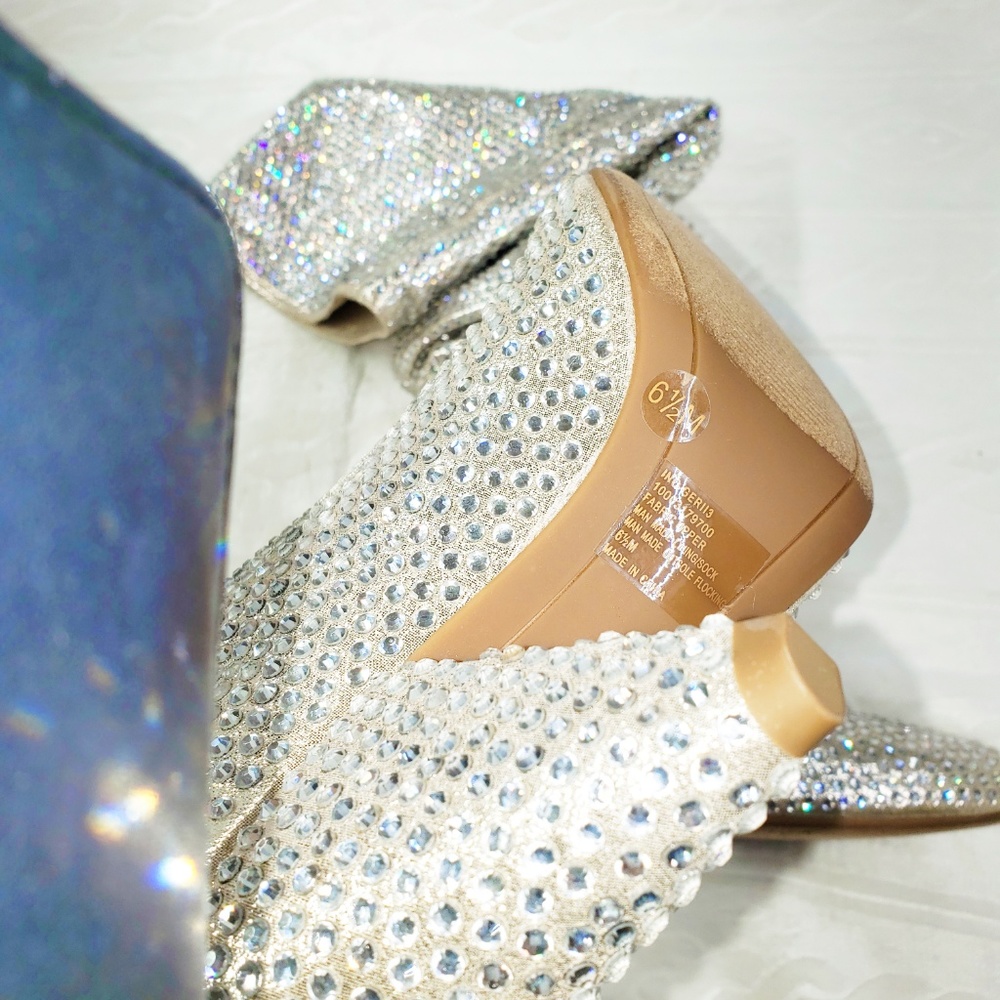 Inc Pearl Gold Rhinestone Boots - Picture 4 of 5